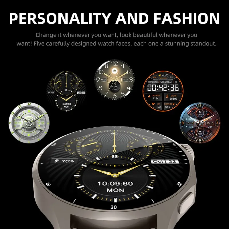 New NFC BT Call Smartwatch Men Women Flashlight Smart Watches Sport Outdoors Short Video Control Health Trackr Sleep Monitoring