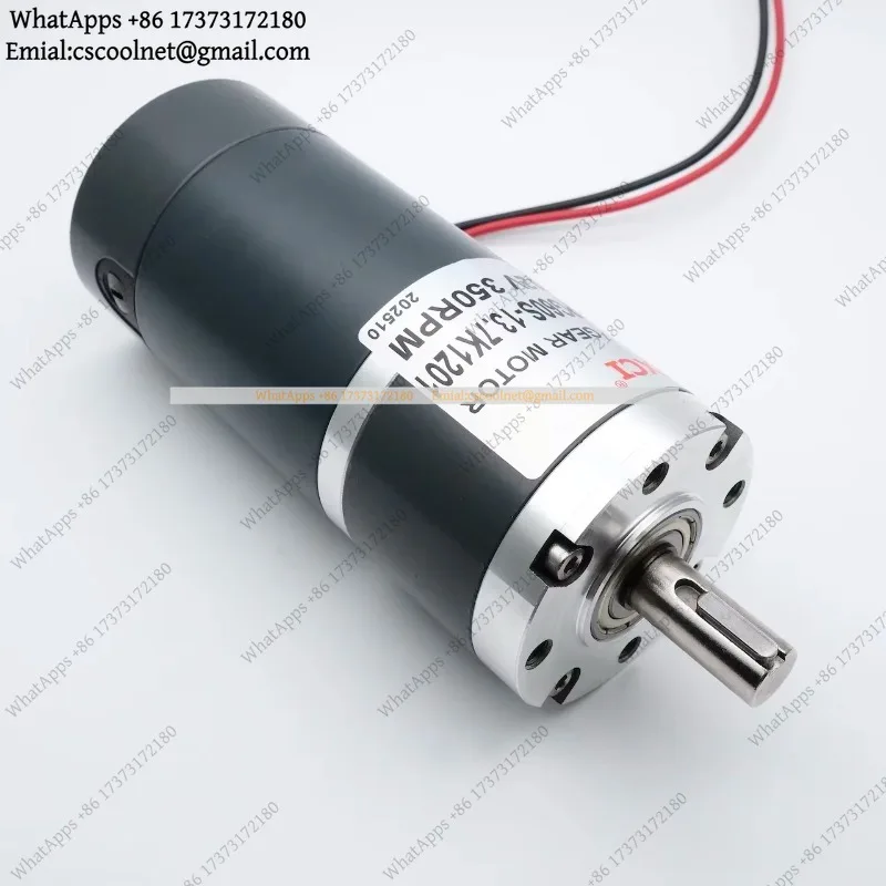 JS02 Planetary Gear Motor 60mm 12V 24V High Torque 12mm Keyway Shaft for Automation