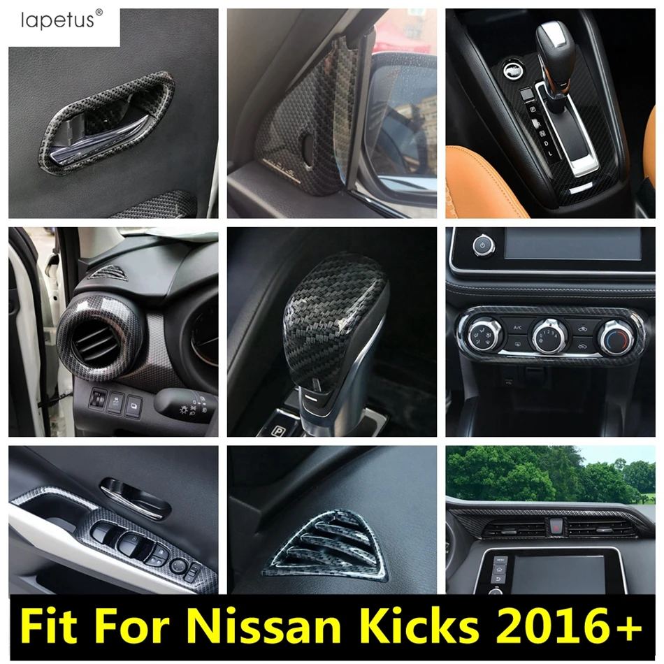 

Central Control AC Air Conditioning Panel / Gear Shift Frame / Handle Bowl Cover Trim Accessories For Nissan Kicks 2016 - 2024