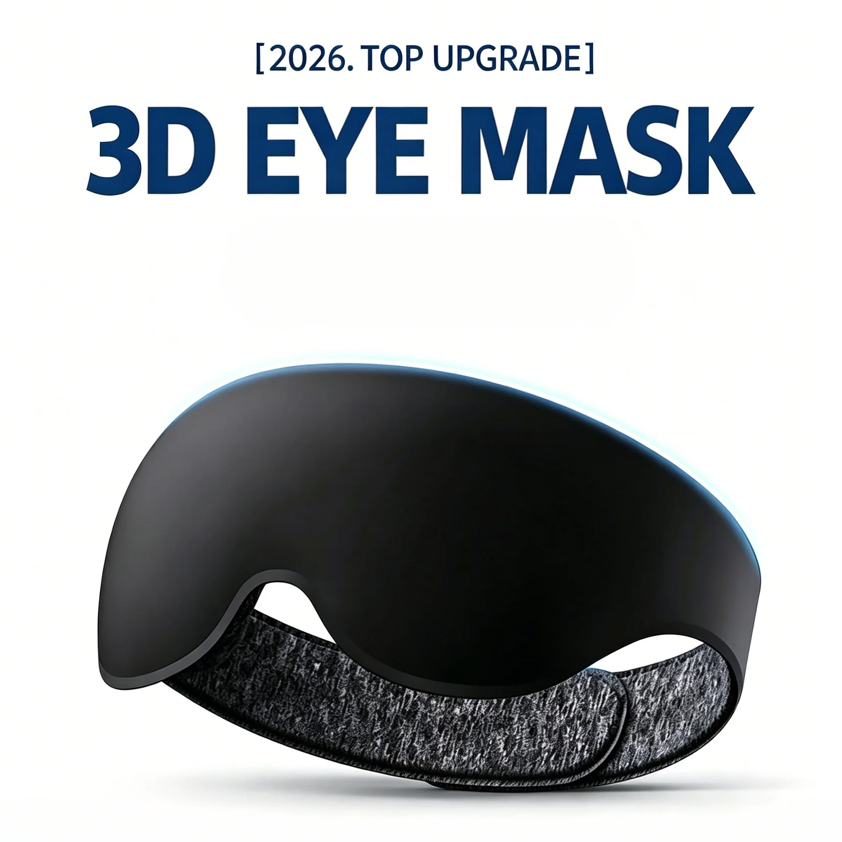 3D Sleep Mask Blindfold Sleeping Aid Eye Mask Soft Memory Foam Face Mask Eyeshade 99% Blockout Light Ultra Lightweight Eye Cover