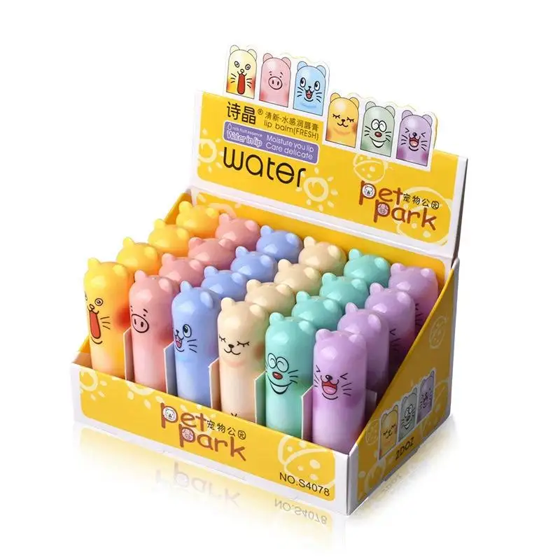 Moisturizing Fruit Flavor Colourless Cartoon Lip Balm Natural Plant Lip Gloss Fruit Embellish lipstick Deeply Nourishes Lip Balm
