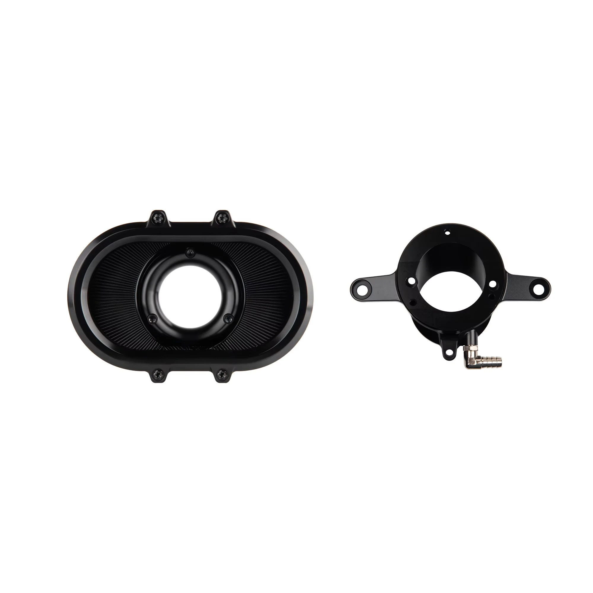 Motorcycle Air Cleaner with Oil Bypass Kits Super Ring Chrome Transparent for Harley16-17 SOFTAIL (FBW) 103 & 08-16 TOURING 103