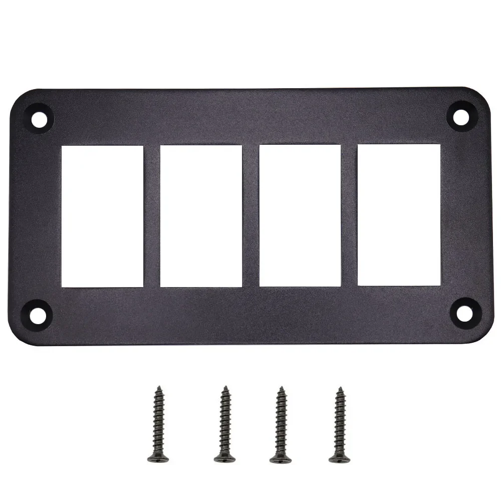1/2/3/4/5/6 Way Rocker Switch Panel Housing Holder Aluminium Panel Housing Bracket for Car Marine Boat Truck RV SUV ATV UTV