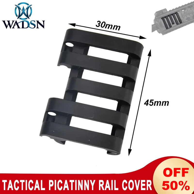 

WADSN Tactical Picatinny Rail Cover PEQ15 DBAL M300M600 Pressure Switch Wire Holder CQBL NGAL Airsoft Hunting Rifle Accessories