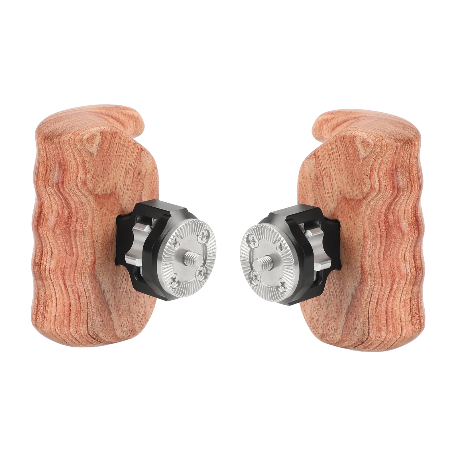 HDRIG Wooden Hand Grip With M6 ARRI Rosette Mount (Left & Right) for DV Video Cage RED Camera Red Rig and Other DSLR Camera Rig