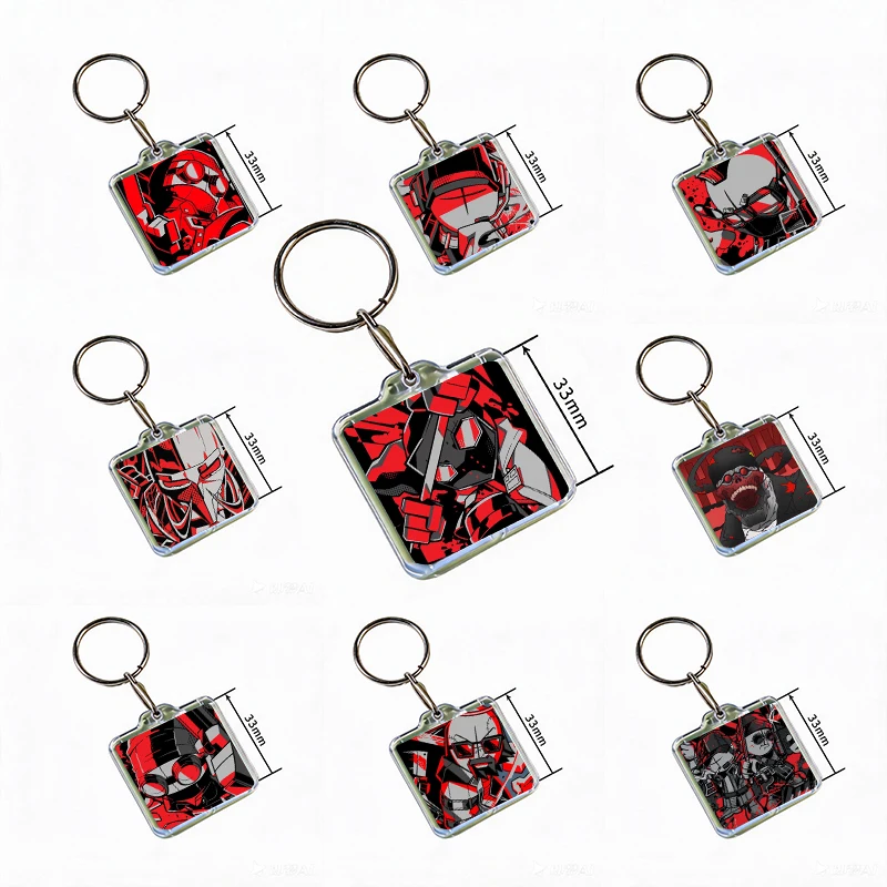 MADNESS COMBAT Hank Sharkrobot Acrylic Keychain Handmade Hanging for Clothes Backpack Decoration Accessories Gifts with Friends