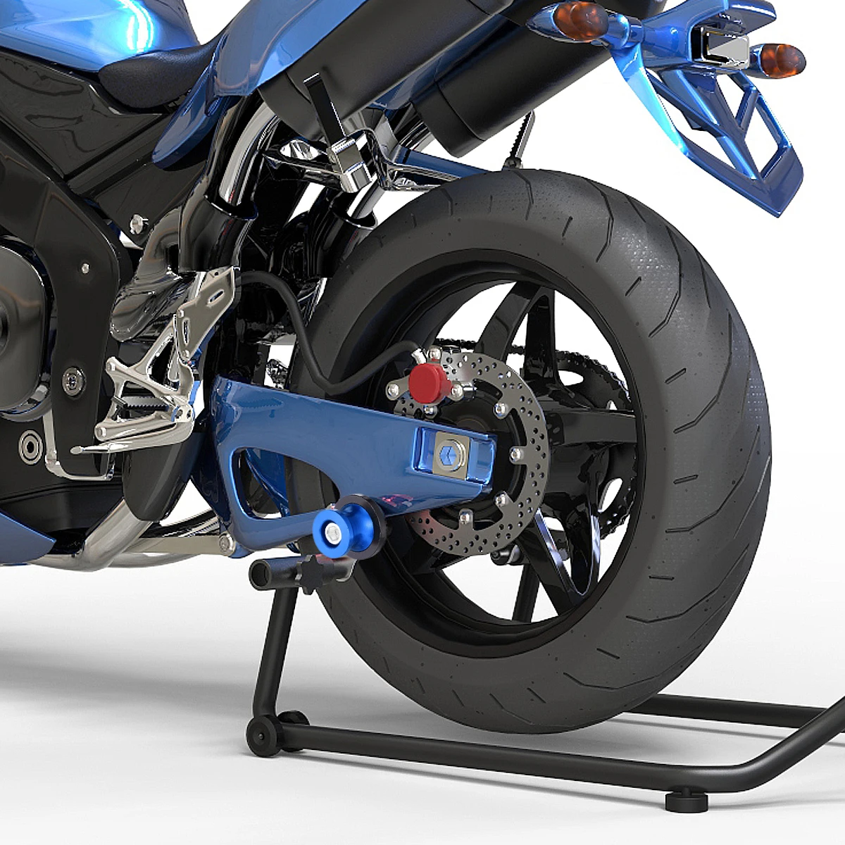 

2pcs Motorcycle Stand Screw Durable Aluminum Alloy Long Service Life Swingarm Spool Ring Engine Cover Protector Bike Nail