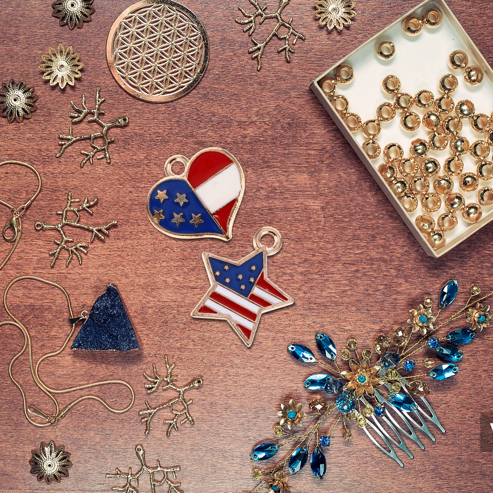 

20Pcs Exquisite Alloy Charm Pendants for Creative DIY Jewelry Necklace Bracelet Accessories