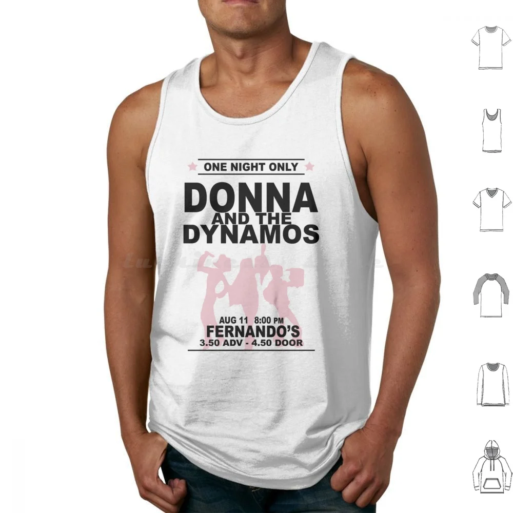 Donna And The Dynamos ( 4 ) Tank Tops Print Cotton Mia Meryl Streep Mia 2 Musical Donna And The Dynamos Mia Here We