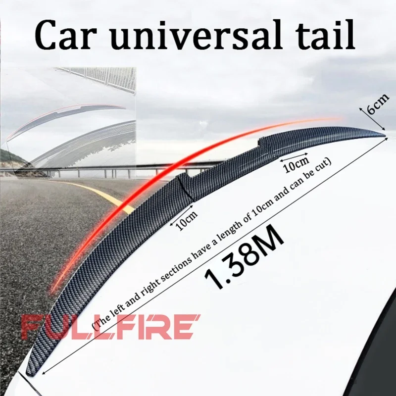 Car Universal Roof Spoiler Tail Spoiler Trunk Wing DIY Refit Spoiler poiler wing racing trunk aut car accessories