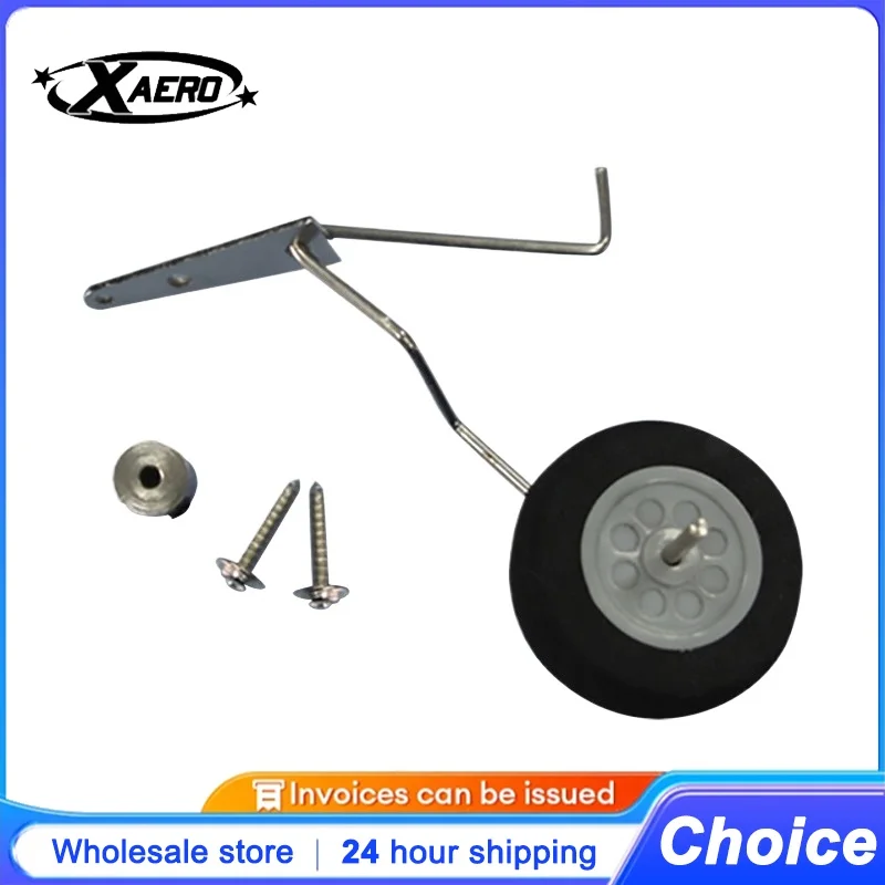 

XAERO Steerable Foam Tail Wheel Assembly for RC Airplane Helicopter DIY Model Upgrade Accessories 1 Set