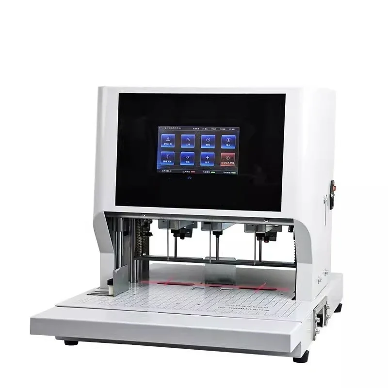 Upgrade 6350A Special Punching Machine For The Cover Of Wire Wound Leather Archives