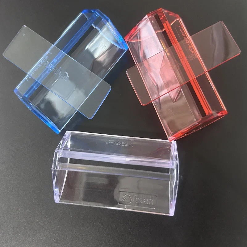 1 pz rifinitore per sapone fatto a mano trasparente rosso blu facile da usare acrilico smussato per candele fatto a mano