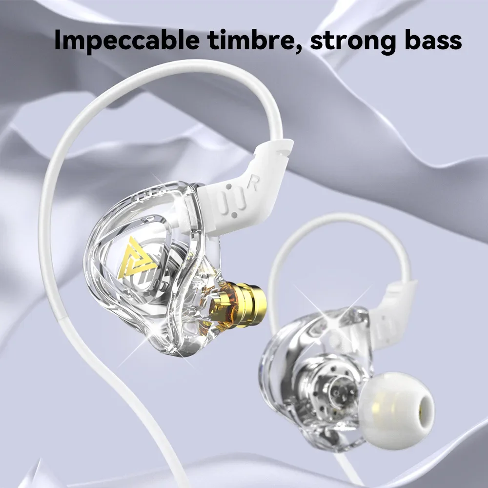 

Earbuds In Ear Original QKZ AK6 DMX EDX Earphones With Mic 1DD Dynamic HIFI Bass Monitor Headphone Sport Noise reduction Headset