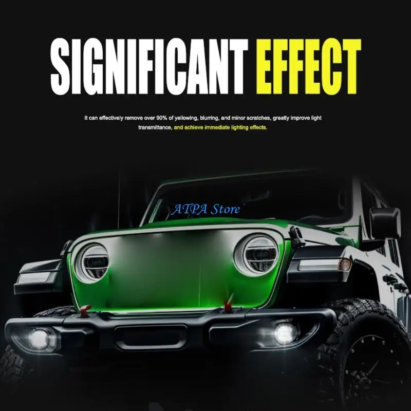 U13C Car Headlight Restoration Polishing Set Headlamp Repair Polisher Cleaning Fluid