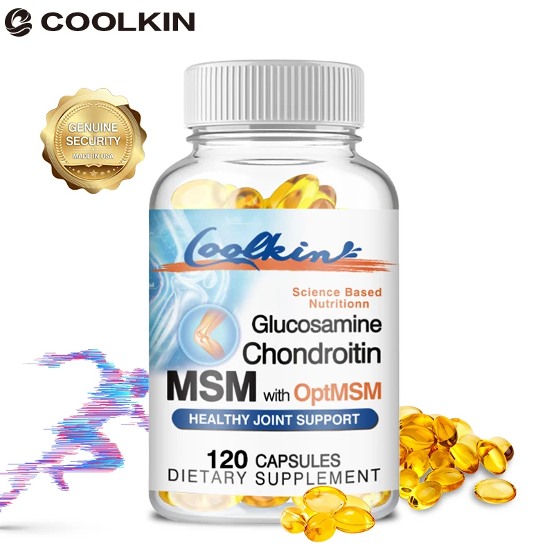 Glucosamine Chondroitin MSM with OptiMSM - Helps Maintain Healthy Joint Function and Mobility, Protecting Cartilage Tissue