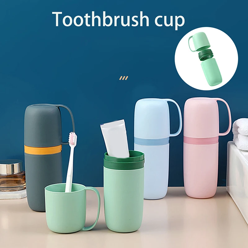 Toothbrush Cup Travel Toothbrush Toothpaste Holder Simple Portable Mouthwash Cup For Business Trip Home Camping Acessor