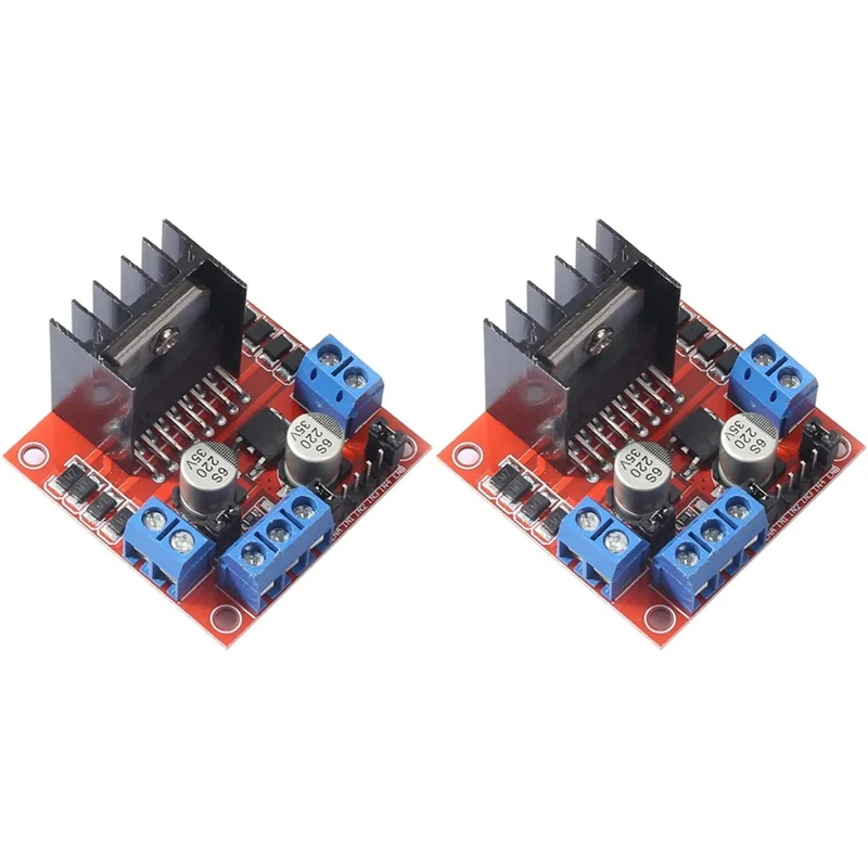 2Pack L298N Motor Drive Controller Board Module Dual H Bridge DC Stepper for Ar-Duino Electric Projects Smart Car Robot