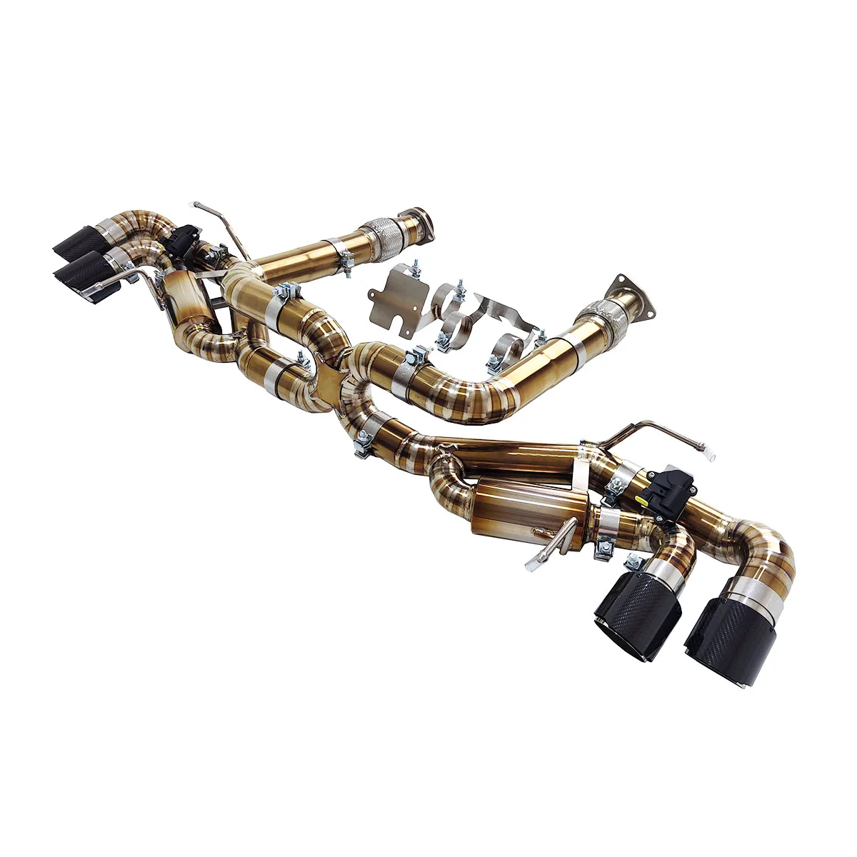 

High Quality Customized Titanium Exhaust Ecnal for 2020+ Corvette C8 6.2L V8 Exhaust of Titanium Alloy Valve