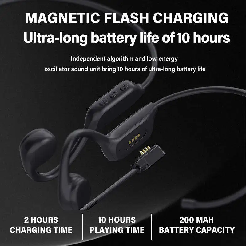 X7s سماعات توصيل العظام IPX-8 32 جيجابايت ذاكرة مشغل MP3 LED بطارية مقاومة للماء سماعة أذن تلتف حول الرأس