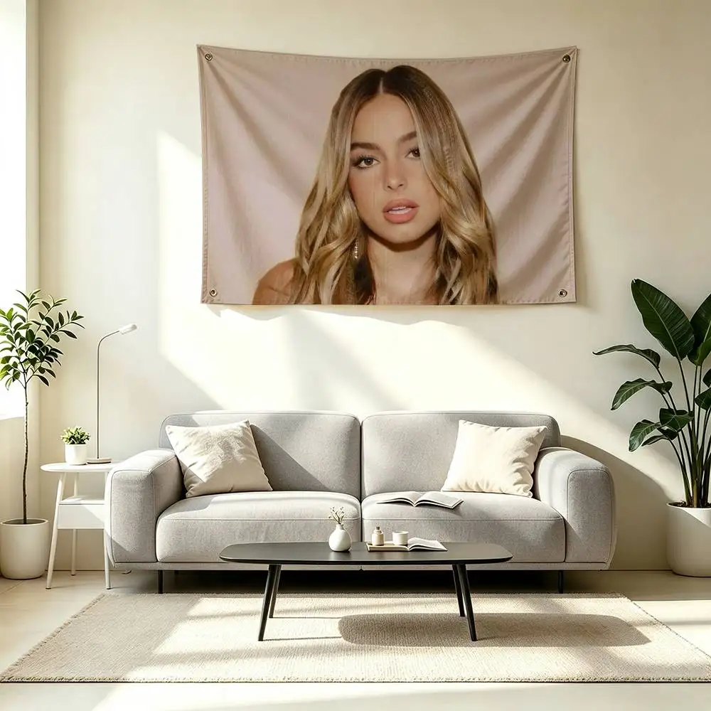 A-Addison Rae Pop Artist Flags for Bedrooms Home Decor Items Outdoor Decors Garage Decoration Flaga