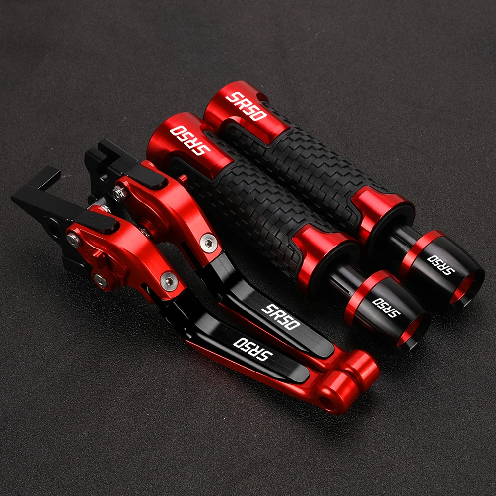 SR 50 For APRILIA SR50 sr 50 2014-2021 2022 Motorcycle CNC Adjustable Brake Clutch Levers Handlebar Knobs Handle Hand Grips Ends