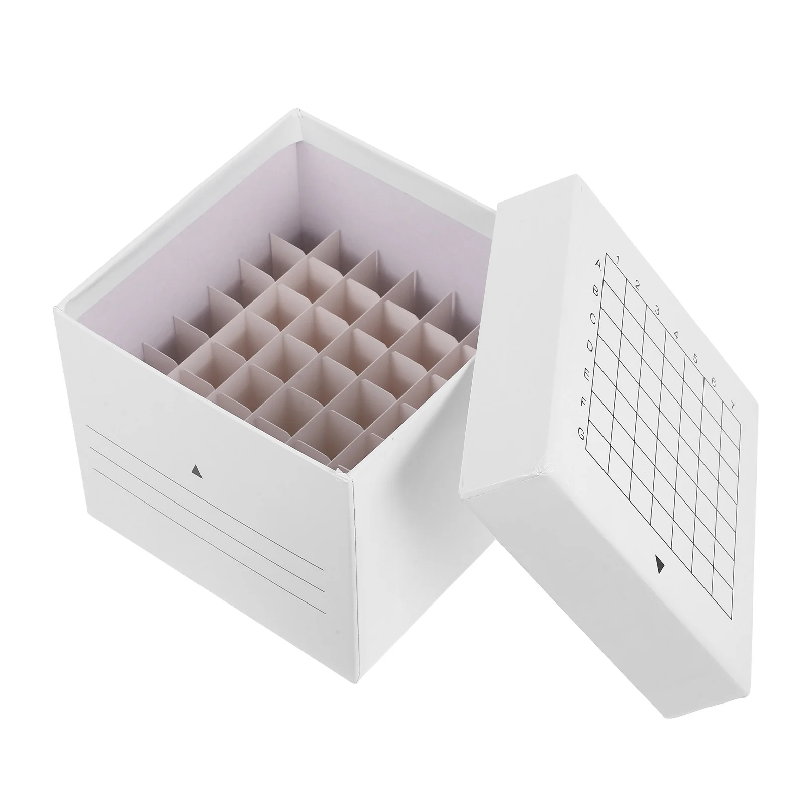 

Laboratory Paper Freezer Box with Lid for Tubes Sample Storage Case Compartment Organizer Storage Container with Lid
