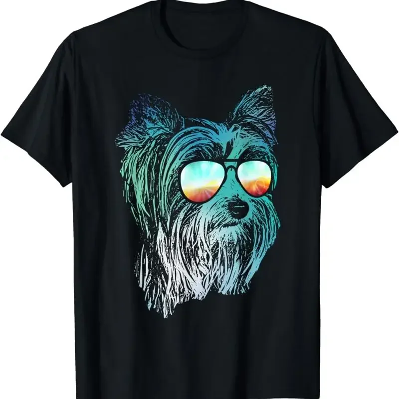 Camiseta Disco Groovy Biewer Terrier para perro