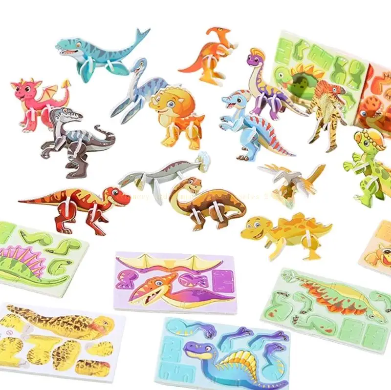 30Pcs Animal Themed Paper Puzzle Set For Preschoolers Children Early Learning