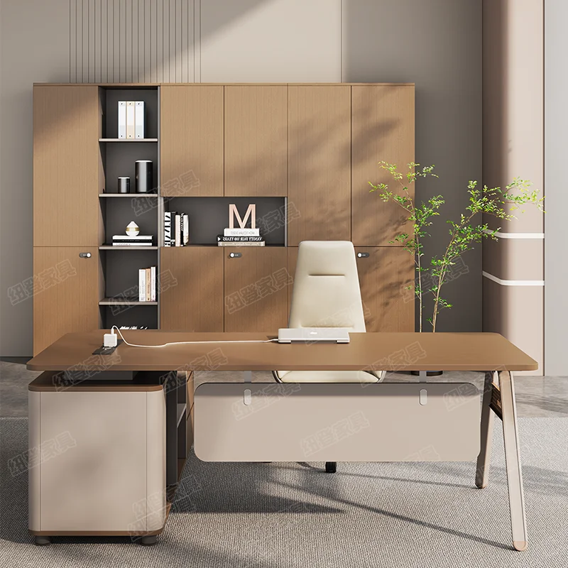 

decoration large office desk professional Simple fashion interior Universal office desk wooden escritorio oficina home furniture