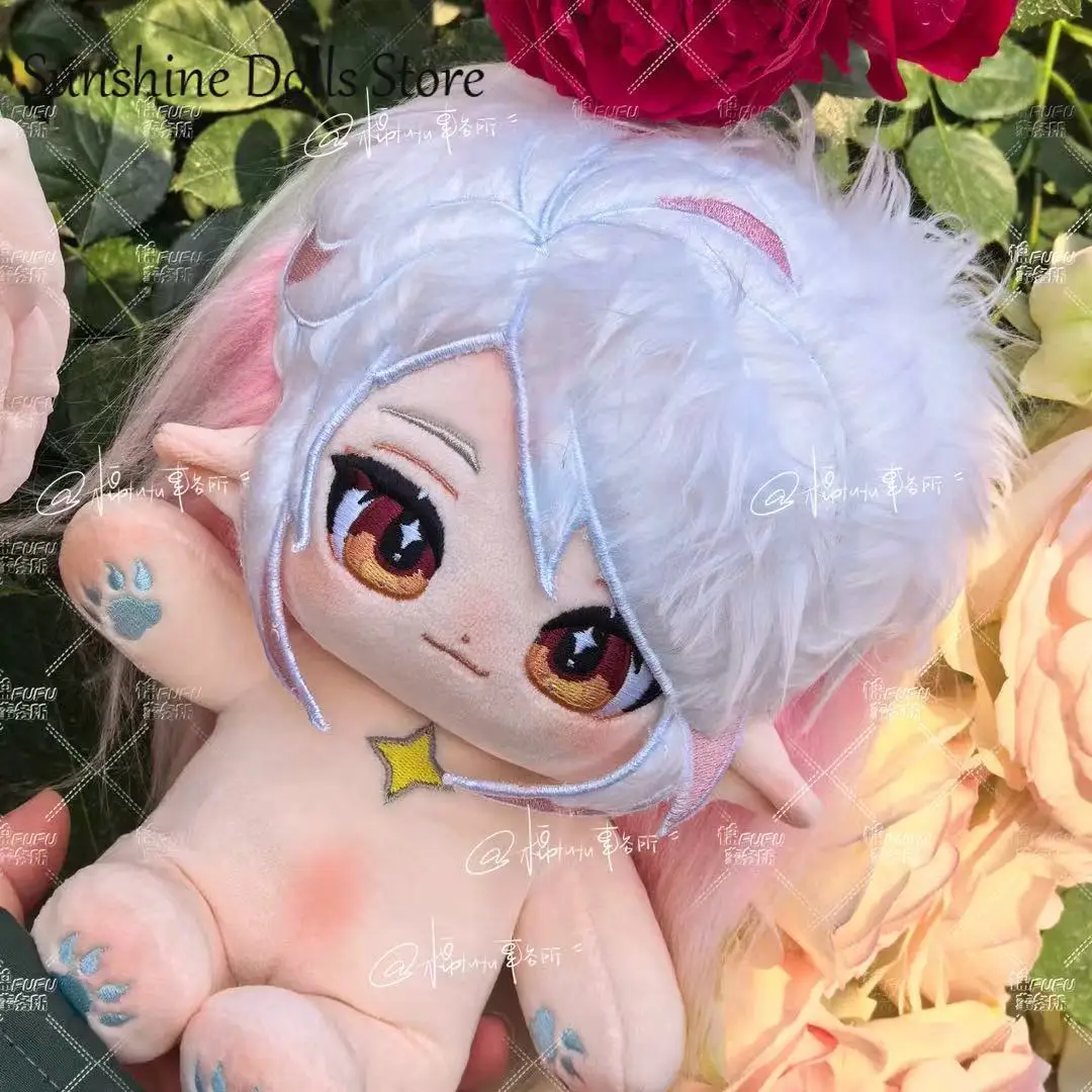 

20CM Cute Figure Plush Stuffed Doll Body Anime Game Iris Roco Kingdom Cosplay Skeleton Dress Up Cotton Toy Clothes Plushie Gift