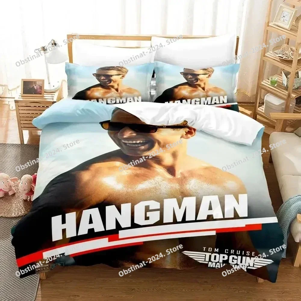TV Top Gun Maverick Bedding Set Printed single Comforter Quilt Bed Cover Duvet Cover Pillow Case 3 Pieces Sets Kids Adult Size