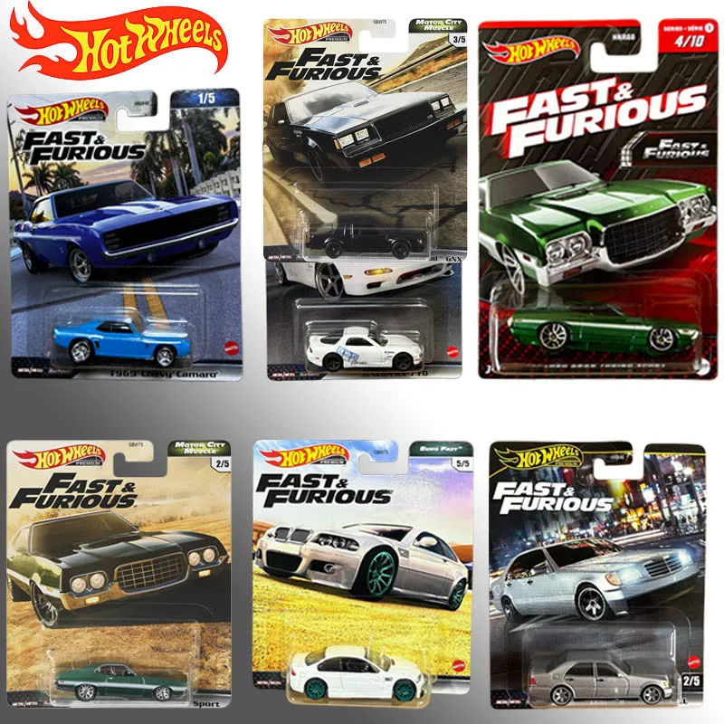 

Hot Wheels Premium Fast & Furious GBW75 HNW46 Metal/Metal Real Riders Tires 1:64 Scale Diecast Car Collectible Gift for Car Fans