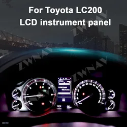 LCD Dash Panels For Toyota Cruiser LC200 Multifunctional Intelligence Instrument Multimedia Clusters Gauge dashboard Car Digital