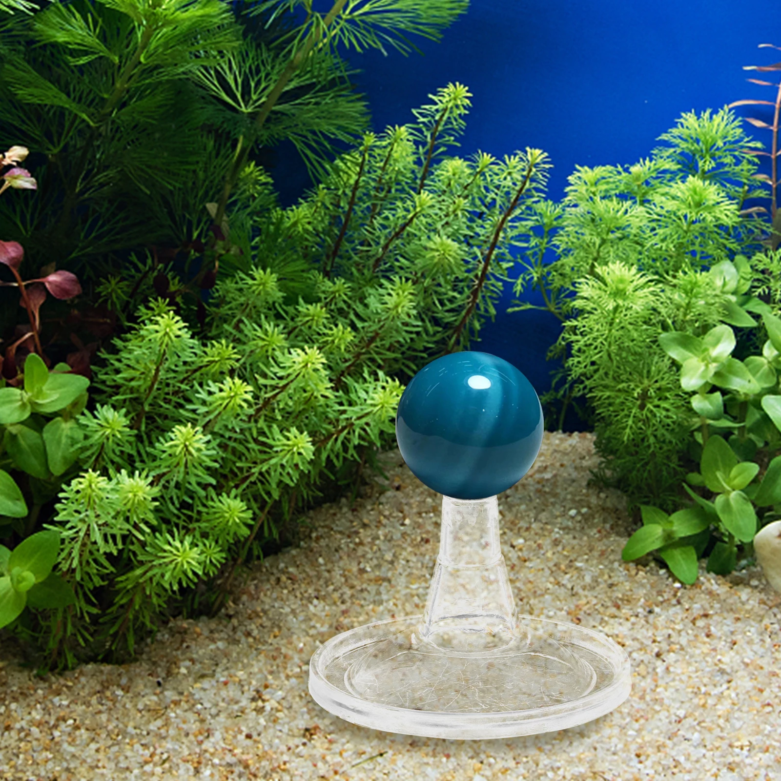 

1pcs Crystal Ball Holder 5CM Sphere Stand for Aquarium Rockery Fountain Fish Tank Decor Plastic Crystal Display Base