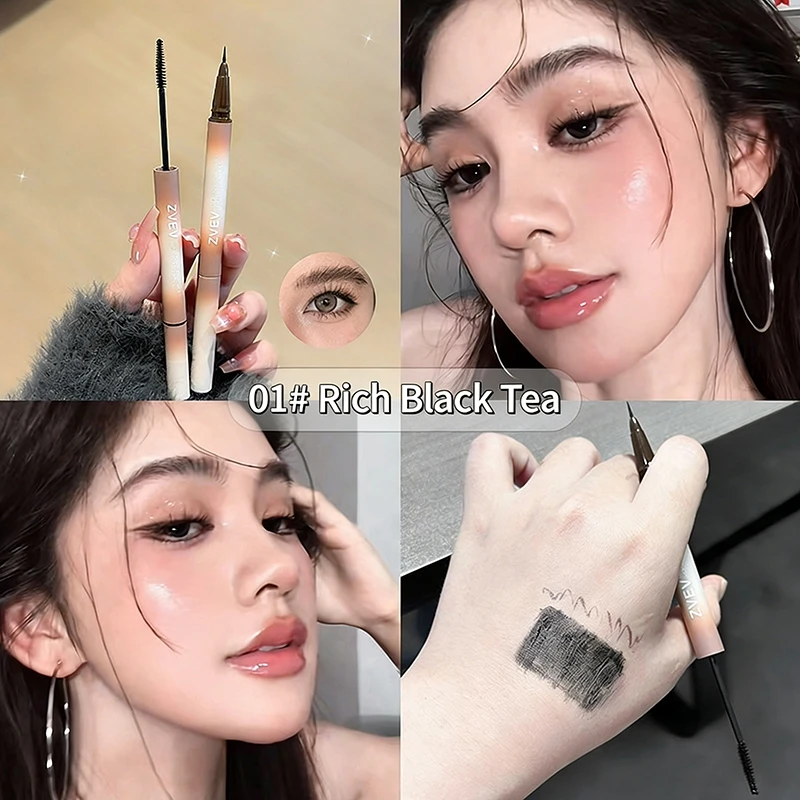 Water Eyebrow Pencil Dual-Head Long-Lasting Dual-Effect Combination Styling Natural-looking Eyebrow Pen Brow Shaping