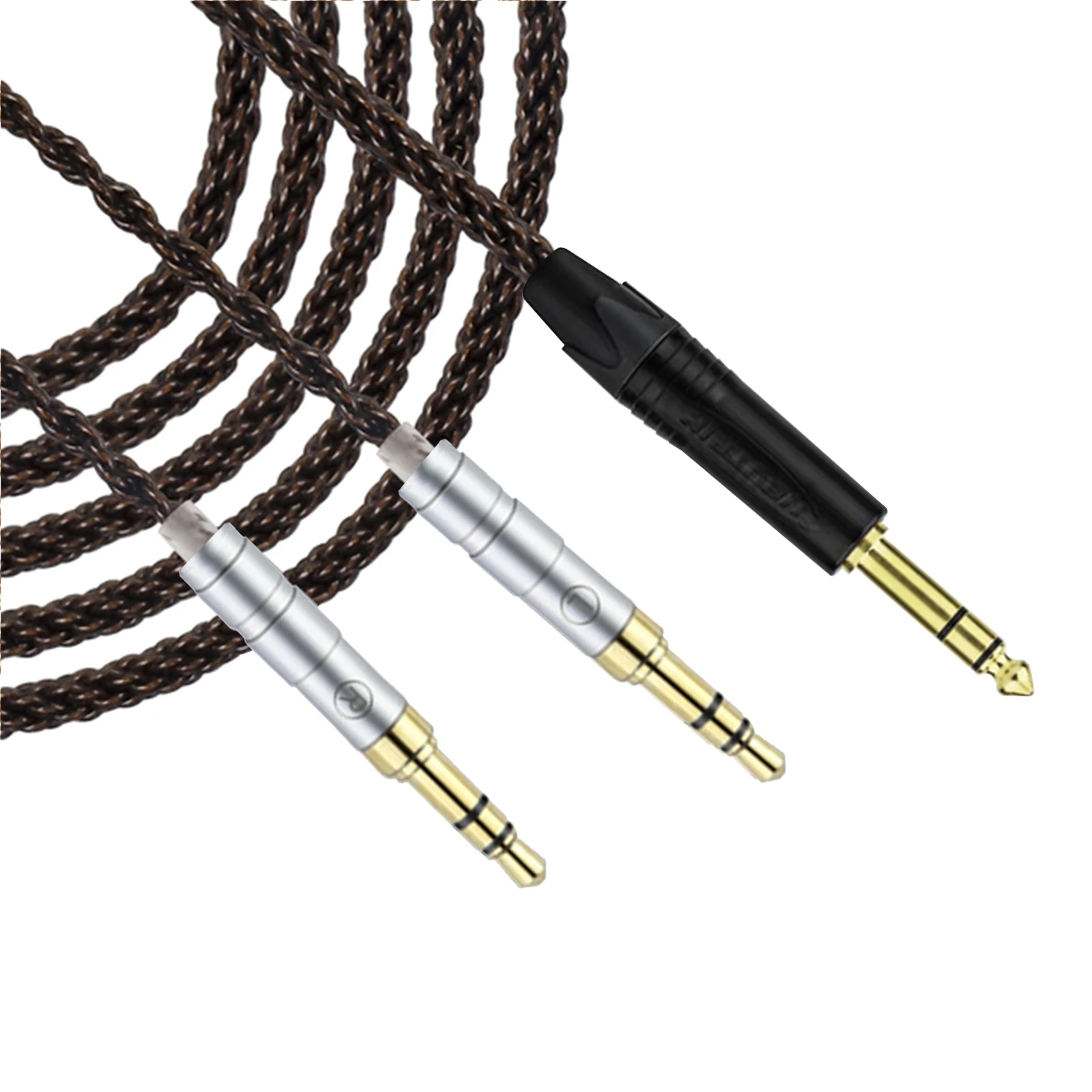 OKCSC ZT8 Dual 3.5mm Jack Headphone Replacement Cable 8 Core