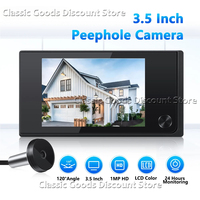 Door viewer camera, video doorbell, digital door viewer 3.5 inch 120° LCD colour screen monitor, home security, no WiFi needed