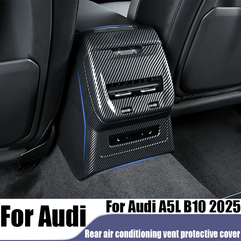 

For Audi A5L B10 2025 modified rear air conditioning vent protective cover automotive interior decoration accessories anti kick