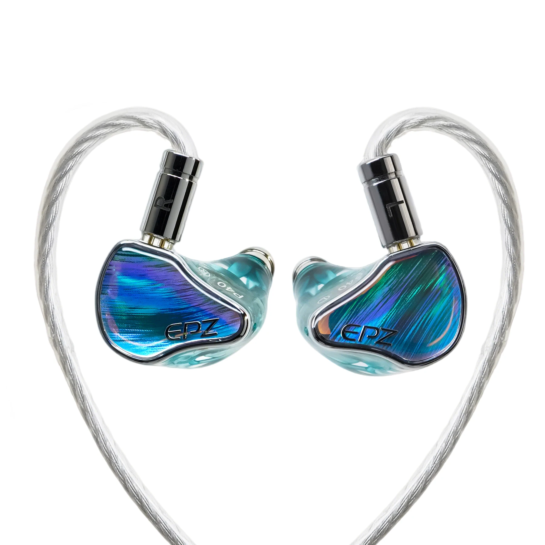 イヤホン EPZ P40 EPZ P40 In-Ear Earphone HiFi IEMs Monitoring Wired Earphone 2DD+
