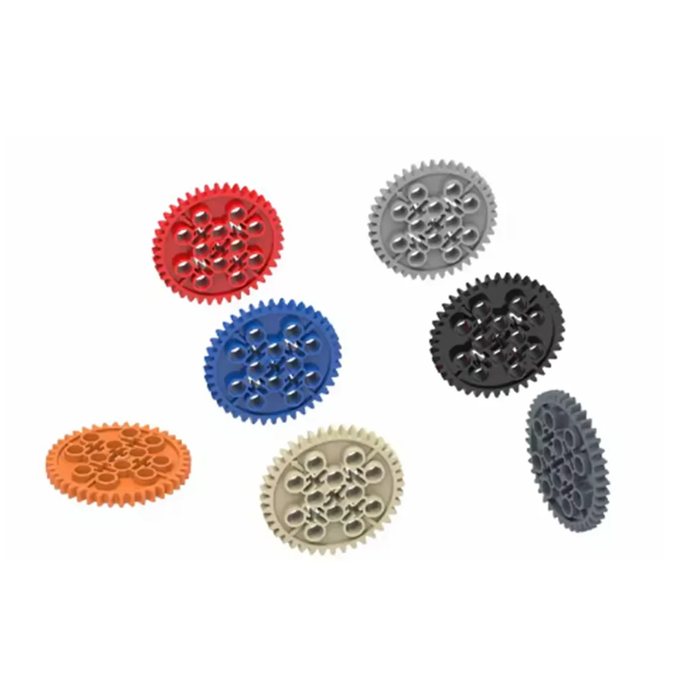 Blocos de construção Gobricks GDS-1099 técnico, dente de engrenagem 40 educacional compatível com 3649 peças de bricolagem infantil