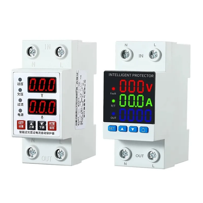 Adjustable Over/Under Voltage & Over Current Protector with Digital Display