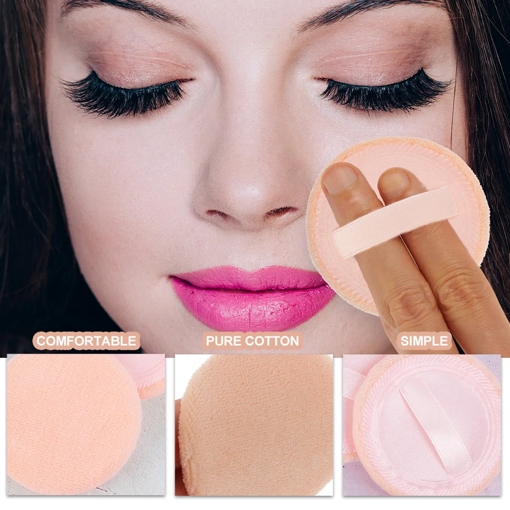 

15Pcs Rounded Makeup Powder Skin-Friendly Applicators Soft Supple Pads for Makeup and