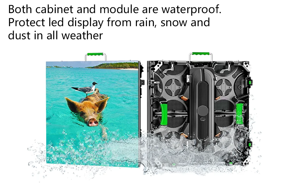 Easy Maintenance 4K 8K LED Screen Display OEM ODM  CE FCC ROHS IP65 P3.9 500*500mm LED Display Screen LED Video Wall