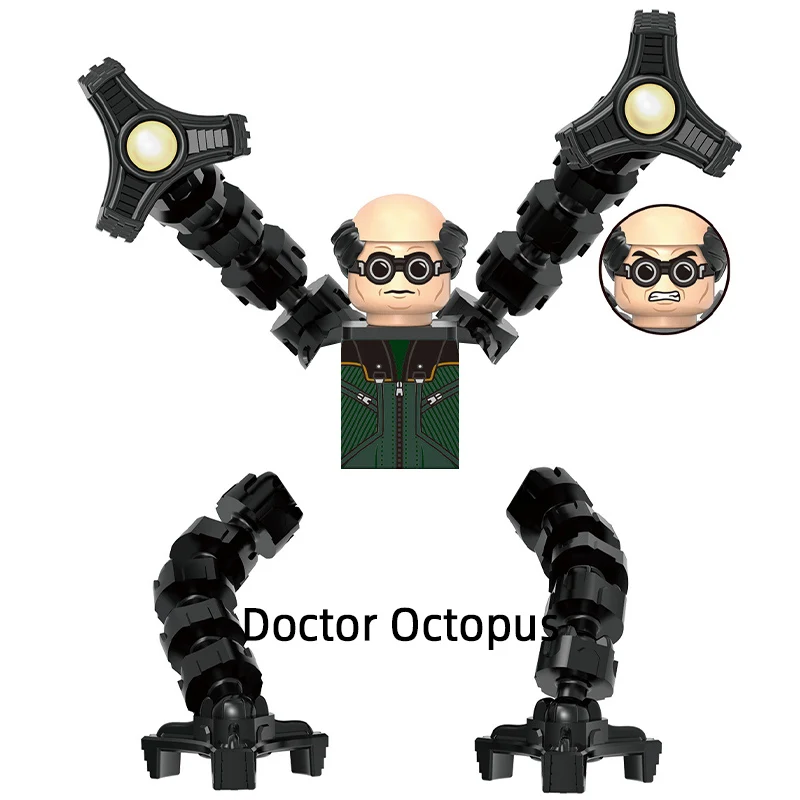 The Mister Black Kraven Doctor Spider Anti Man Octopus Hunter Cat modello negativo Blocks MOC Bricks Set regali giocattoli G0162