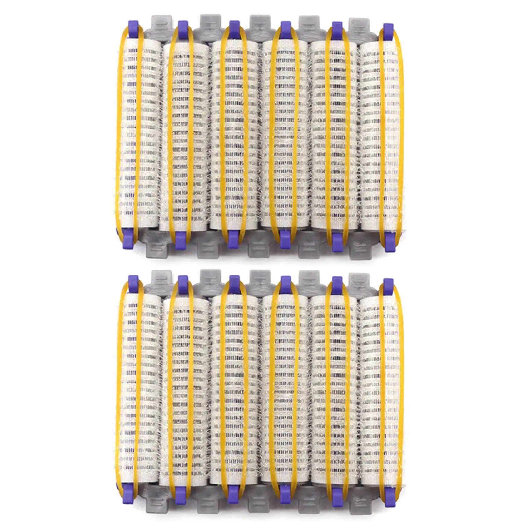 Big Size 48Pcs/Set Salon Nylon Hook & Loop Hair Rollers Set Hair Root Perm Rods Bars Curlers With Clips & Rubber Bands view 5