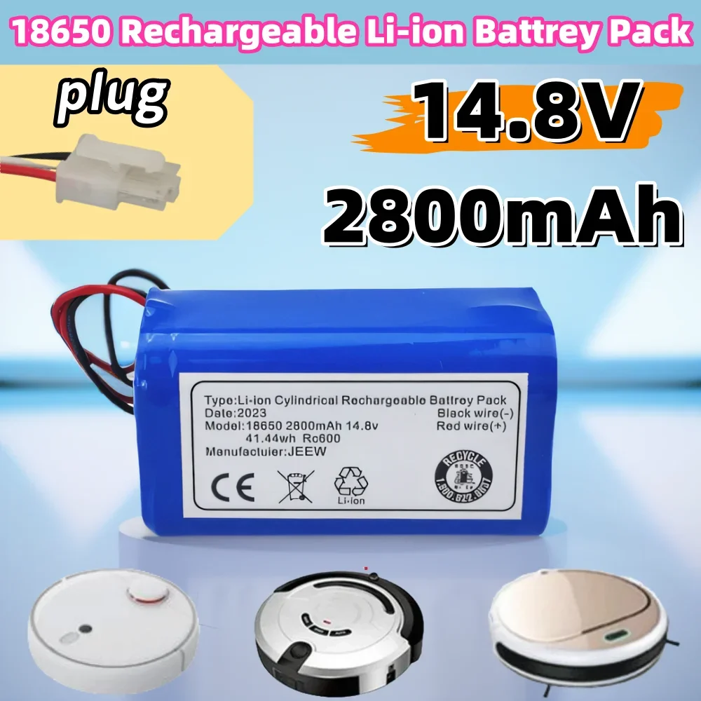 

2024 New 14.8V 2800mAh 18650 Li-ion Battery Pack For LIFERO RX9 Robot Vacuum Cleaner Part