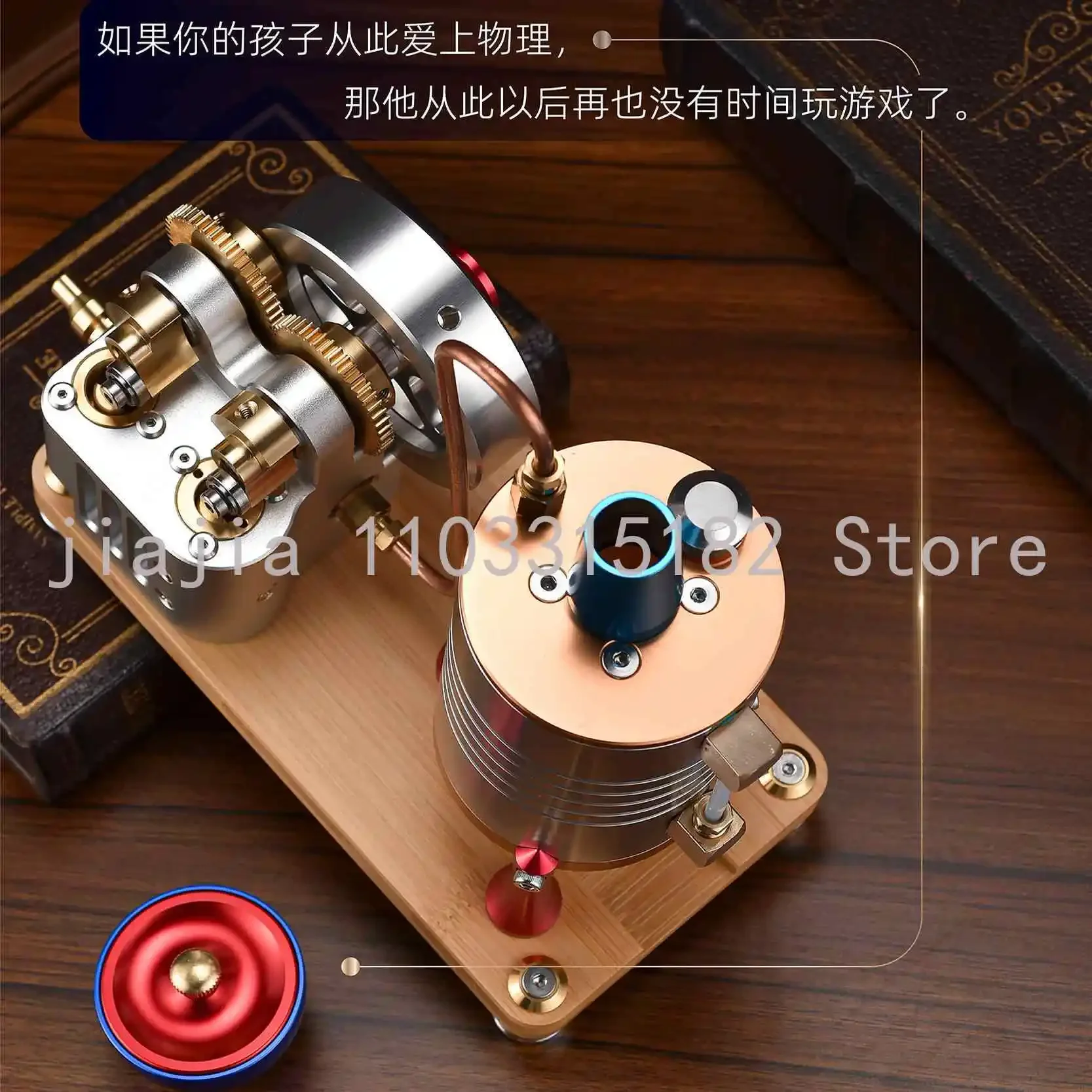 

K007 Startable Steam Engine Model Kit Vertical Retro with Heating Boiler Real Start CNC Manufacturing Fine Metal Model Toy Gift