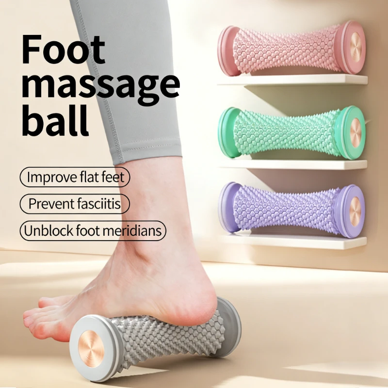 

Массажный ролик для стоп, мяч для йоги, ролик для подошвенной фасции, пластиковый ручной массажер для расслабления мышц стоп