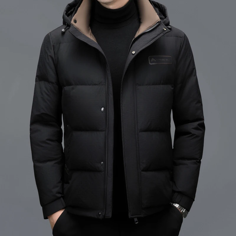 YX-2603 Men\'s Winter New Down Jacket Thickened Warm Extreme Cold White Duck Down Short Jacket Casual Youth Jacket Business